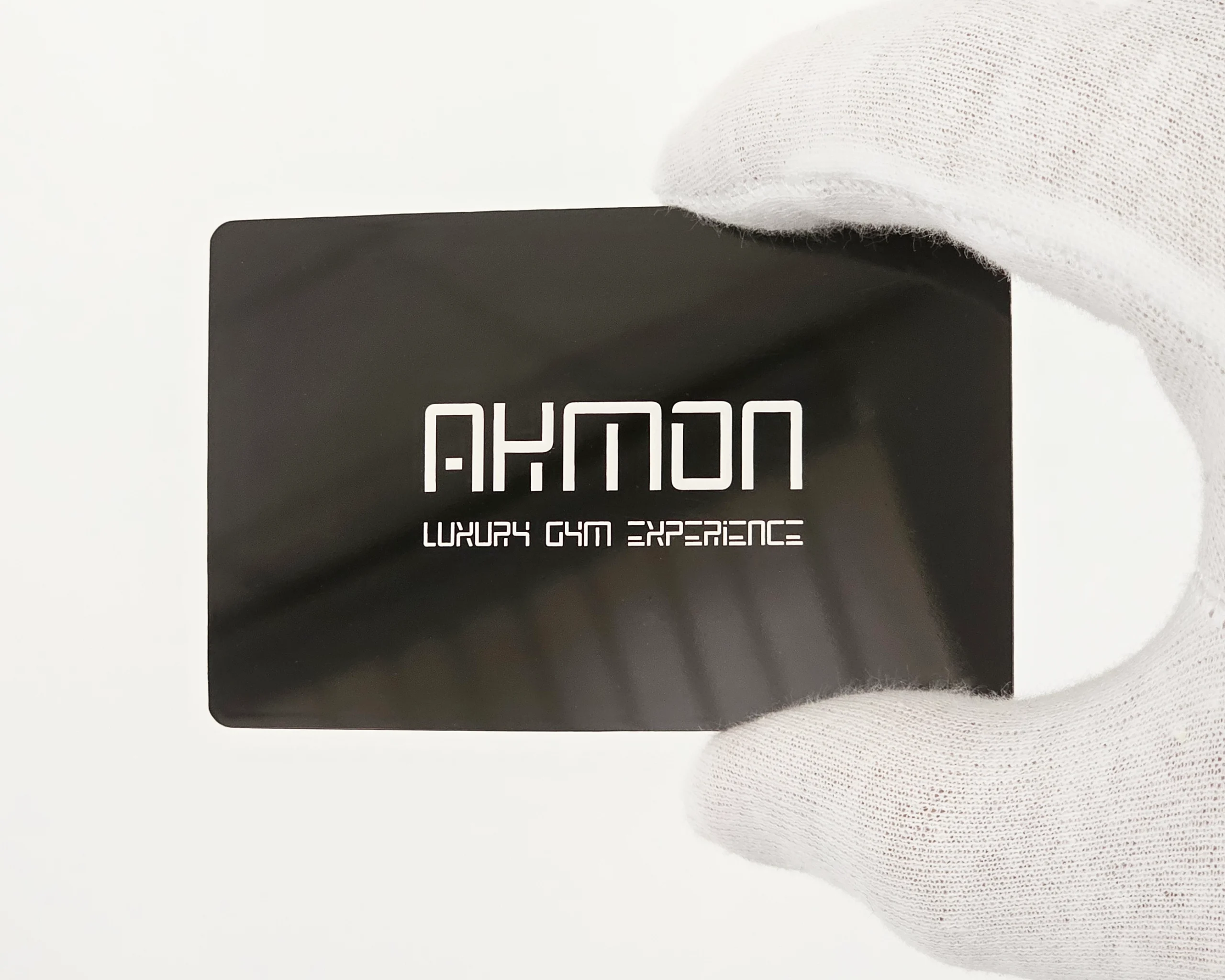 Black glossy stainless steel business card 0.8mm